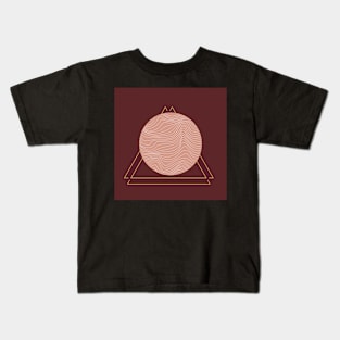 Geometric minimalistic pattern of waves Kids T-Shirt